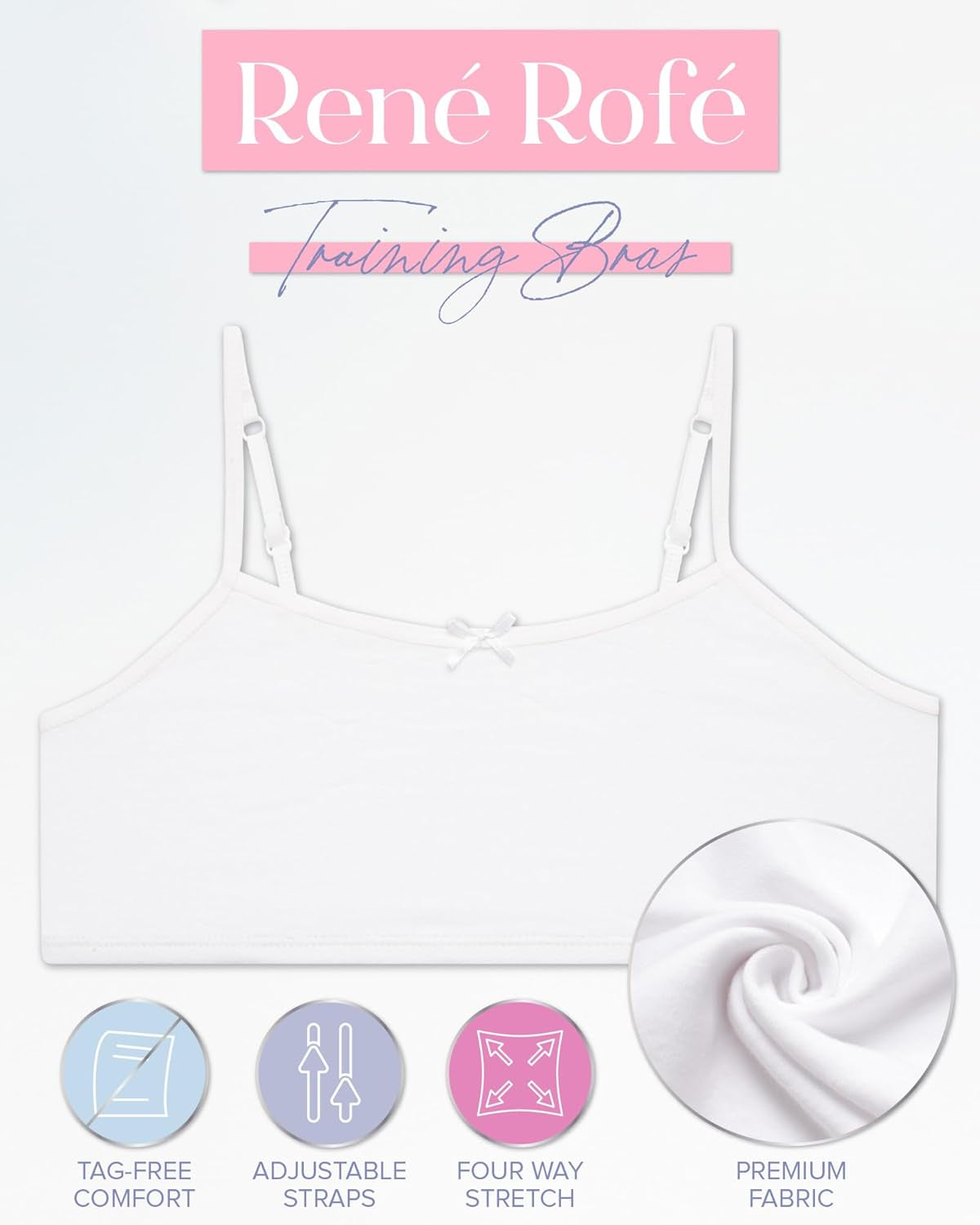 Girls Soft Cotton Training Bras 10 Pack