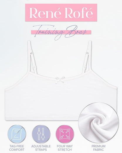 Girls Soft Cotton Training Bras 10 Pack