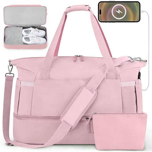 Travel Duffel Bag with USB Port