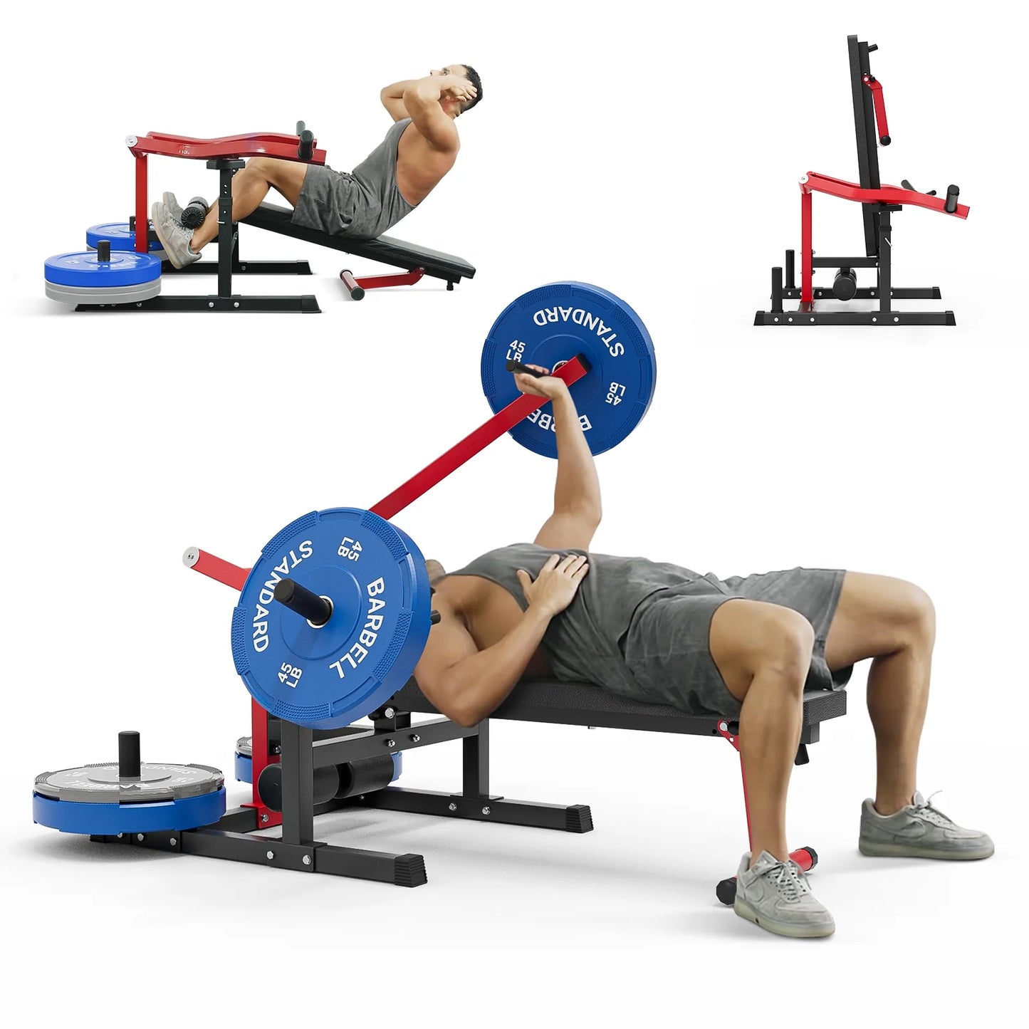 Chest Press Machine with Adjustable Bench