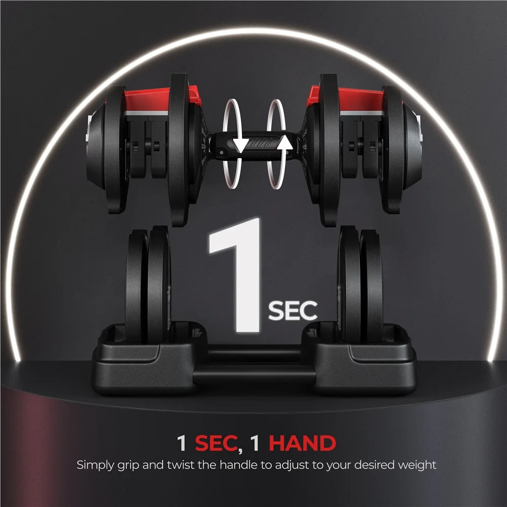3-in-1 Adjustable Dumbbell Set