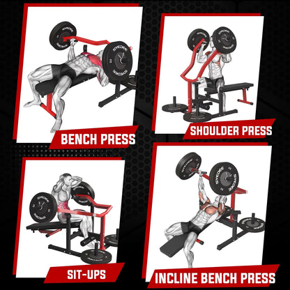 Chest Press Machine with Adjustable Bench