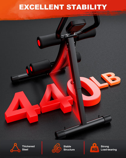 Foldable Ab Machine with LCD Display